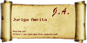 Juriga Amrita névjegykártya